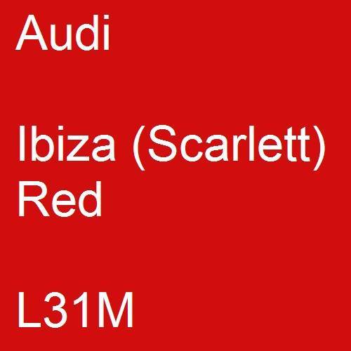 Audi, Ibiza (Scarlett) Red, L31M.